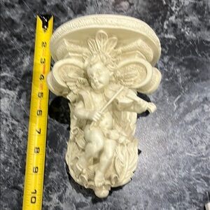 Ornate Cream Cherub Wall Sconce